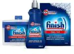 Finish Dishwasher Rinse Aid 400ml + Dishwasher cleaner Original + Dishwasher Salt 550 g Combo