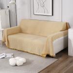 HOKIPO Thick and Soft Sofa Cover Throw 3 Seater, 180 (D) x 300 (L) cm (NEW-4641-N5), Yellow