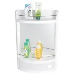 Cipla Plast Daffodil Mirror White Plastic Cabinet Shelf 50x33x10 cm (BRC755M)