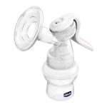 Chicco Silicone White Natural Feeling Manual Breast Pump With 2 Phase Pumping Technology
