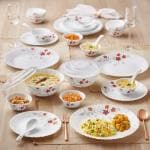 Larah by Borosil Rosalie Dinner Set -34 pieces