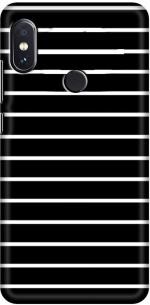 HELLO CASE Mi Redmi Note 5 Pro Black, White Hard Case Back Cover