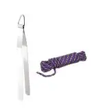 First Front Stainless Steel Roti Chimta Tong With 20 Mtr Clothe Rope and Multicolour, Pack of 2