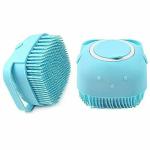 BIGXEN Body Brush shower, 2 IN 1 Soft Shower Brush Bath, Body Scrubber with Shower Gel Dispenser, Wash Exfoliating Shower Tool Massage Shampoo Brush for Baby Men Women (Multicolor,pack of 1)