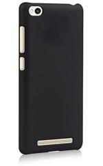 Multronics Black Rubber Back Cover Compatible With Mi Redmi 3S