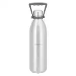 Kaviraj Stainless Steel Travel Flask Plain Hot and Cold | Water Bottle with Handle| Easy to Carry | Office, School and Travel Friendly | Leak Proof | Food Grade (1800ml)