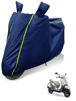 Auto Hub 100% Waterproof Bike Cover for Bajaj Chetak Electric Coated, Dustproof UV Protection Custom Fit bike cover-(Blue)