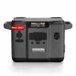 SR Portables Minotaur UPS - Portable Solar Power Station, with powerful 1395Wh Lithium Ion Battery, Solar Chargeable (Solar Panel Optional), with 3 1200W AC Outlets, 4 USB-A Ports, 2 USB-C Ports, Car Port, for use at Home, Office, Shop, Camping