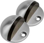 Volo Black Premium Floor Door Stopper with Screws (Pack of 2)