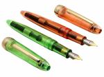 Ledos Jinhao 992 Orange and Green Plastic Fine Nib Fountain Pen (Pack of 2)