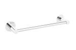 Fortune Royal Stainless Steel Bathroom Hook Towel Rod Holder | Wall Mounted Hand Towel Rail for Kitchen and Washroom (Chrome Finish - 18 Inch)