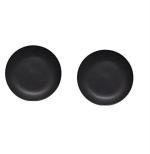 Caffeine Black Ceramic Dinner Plate (Set Of 2pc)