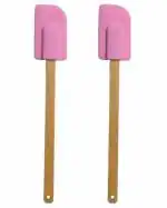 NOHUNT Non-Stick Silicone Spatula With Wooden Handle