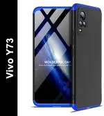 CarryWrap Front & Back Case for Vivo Y73 (Blue, Dual Protection, Pack of: 1)