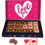 Expelite Love You Forever Chocolate Gift For Husband 18 pc Love Chocolate Gifts Bars (18 Units)