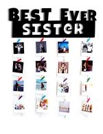 Vah Multicolor Best Sister Ever Wooden Hanging Collage Organizer With Wood Clips