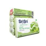 SRI SRI TATTVA Shuddhta ka naam Lime & Tea Tree Oil Soap | Fresh & Gentle | Buy 3 Get 1 Free | 75 gm Each (4 x 75 gm )