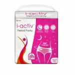 i-activ Period Panty for Women | M-L | 10's Pack | Disposable | Overnight 360 Degree Protection | Waist Size - 24