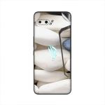 GADGETSWRAP Printed Vinyl Skin Sticker for Asus Rog Phone II - White Stones
