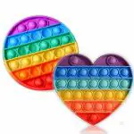 Enorme Push Pop it Fidget Toy Game, Bubble Sensory Toy For Kids and Adults ( Heart & Round)