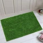 TRIMAX Grass Mat for Lawn, Door ,Balcony Décor|35 mm High Density |(38x58 cm) Artificial Grass Outdoor Mat |Green Lawn Floor Carpet Living Room|Home and Kitchen Floor Mat|Outdoor Carpet Waterproof (Natural Green)-Pack Of 01