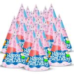 Zyozique Peppa Pig Theme Birthday Party Hats, Happy Birthday Cone Party Hats For Kids Birthday Party - Peppa Pig Theme Birthday Party Supplies And Dec
