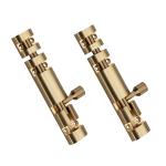 ScrewTight Aluminium Xylo Tower Bolt 4 Inch/Gold Door Latch Lock/Lock Bolt/Gate Latch/Slide Bolt Latch/Slide Latch Lock/Sliding Bolt Lock/Door Lock Latch (Pack of 2pcs)