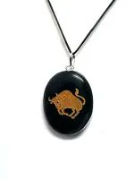 Astroghar Black Tourmaline Crystal Black Pendant For Men And Women