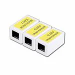 MX UTP Cat6 Inline Coupler (White)8p8c Ethernet Cable Additional Extension Jointer Adapter Connector