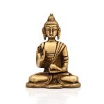 CraftVatika Gold Brass Buddha Statue 8.89 x 6.35 cm