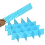 VEDANTA ENTERPRISE Adjustable Grid Drawer Dividers DIY Plastic Closet Separator Tidy Organizer Container for Underwear Socks Belt Office Supplies