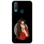 MobiEra Vivo Y11 Multicolor Cute Selfie Girl Design Plastic Hard Case Cover