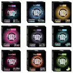 NottyBoy 4in1 & 3in1, 1500 Big Dots, Ultra Ribs,ExtraLube, Ultra Thin, Green Apple Condoms-27 Pieces