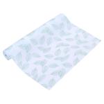 Kuber Industries Shelf Liner | EVA Kitchen Cabinet Shelf Mat | Anti-Slip Bathroom Mat | Fridge Mat | Table Mat | Green Leaf Print Wardrobe Mat | 1.5 Meter | White