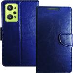 Juberous Faux Leather Case Flip Cover for Realme GT Neo 2,Realme GT Neo 3T 80W with Foldable Stand & Cards Slots - Blue