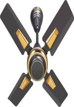 Stardom Deecee Series Ultra High Speed 24 Inch 65W 600MM 4 Blade Ceiling Fan, Brown