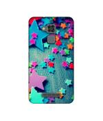 Casotec Colorful Stars Design Printed Silicon Soft TPU Back Case Cover for Asus Zenfone 3 Max ZC520TL
