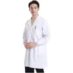 JRD Medical Lab Coat | 3 pockets Apron Lab Coat, Doctors, Nurses, Dentists and Students Full Elastic Sleeves