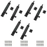 Volo Black Matt Finish Premium Zaylo Tower Bolt with Screws, 6 inch (6)