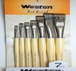 WESTON BRUSH CORPORATION Paint Brushes Set Kit Artist Paintbrush Multiple Mediums Brushes with Nylon Hair for Artist Acrylic Aquarelle Watercolor Gouache Oil Painting for Great Art 15