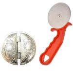 Urban Buy Multicolor Aluminium Gujiya And Pizza Cutter Kitchen Tool Set 2 Pc