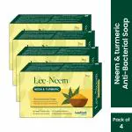 Leeford Lee-Neem Natural Bathing Soap pack of 4 (75gm each ) For Acne And Pimple Free Skin