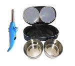 Blue Wonder Dolphine Shape Electric Gas Lighter With 2 Pcs Bag Lunch Box and Multicolour, Pack of 2