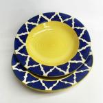 Your Local Store plate for dinner Half Plate (Pack of 2, Microwave Safe)