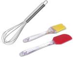 Whinsy (Pack of 2) One Whisk and One Set of Spatula and Oil Silicone Brush