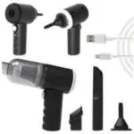 VACHHANI ENTERPRISE 3 in 1 Car Mini Vacuum Cleaner with Blower Wireless Portable Handheld High Power Suction Vacuum Cleaning Machine for Home Car Computer Keyboard Cordless Air Blowing Dusting 1 SET