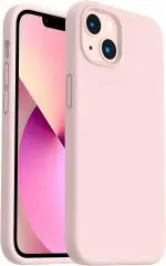 Speeqo Silicone Light Pink Back Cover For Apple Iphone 13