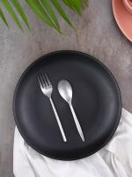 NARRADORA Sango Coupe Shape Dinner Plate 10.5 Inches Single Pieces - BLACK MATT