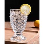Nirgun Empex Fancy Design Crystal Clear Shot Glass Set Shot Glass for Beverage Drink, Patiala, Tequila, Liquor, Vodka, Small Mini White Wine Cup Shot Glass Set of 6 (Design Base Shot Glass //6, 60 ml)