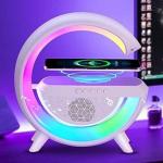 NAVRANGI Multifunctional Wireless Charger Stand Pad with Speaker TF RGB Night Light
